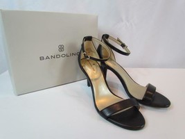 NIB Bandolino Black High Heel Ankle Strap With Buckle Open Toe Size 7.5M - £21.32 GBP