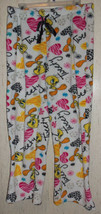 Excellent Womens Tweety Novelty Plush Lounge / Pajama Pants Size M (7/9) - £18.87 GBP