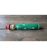 Vintage Green Man Kokeshi Doll 7.5&quot; - £19.41 GBP