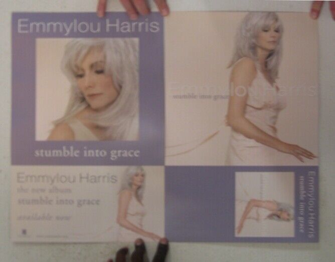 EmmyLou Harris Poster Stumble Into Grace Album Promo 2-Sided Emmy lou - $27.08