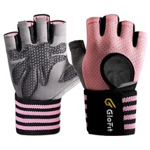 Workout Gloves With Wrist Wrap Support For Men &amp; Women, Weight Lifting Gloves Wi - £23.56 GBP
