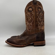 Cody James Saddle Vamp BB02 Mens Brown Leather Square Toe Western Boots ... - £31.54 GBP