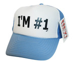 I&#39;m #1 Trucker Hat mesh hat snapback hat light blue New SNL  - £13.75 GBP