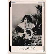 Two Shawl Native American Child Of The Brule Sioux Nation Postcard - £3.12 GBP