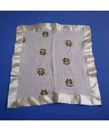 Aden + Anais Monkey Lovey Yellow Satin Edge Muslin Cotton Security Blanket  - $29.70