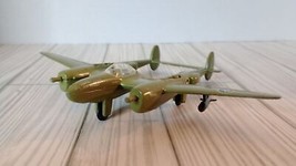 Vintage Diecast P-38 Lightning Plane - For Restoration - Missing Props -... - $7.69