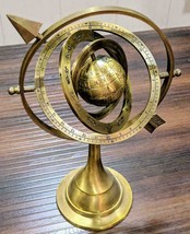 Antique Brass Celestial Globe Armillary Globe Showpiece, Brass Armillary... - £80.12 GBP