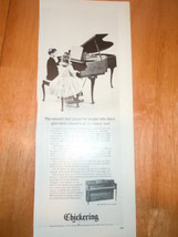 Vintage Chickering Piano Print Magazine Advertisement 1966 - $4.99