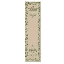 Christmas Time Table Runner, 13"X42", Natural/Green - £17.23 GBP