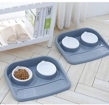 Eco-Friendly Dual-Purpose Pet Bowl - Non-Slip, Anti-Knock Design For Hassle-Free - £25.22 GBP+