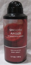 Bath &amp; Body Works Men&#39;s Collection Body Spray 3.7 oz SMOOTH AMBER - £15.40 GBP