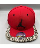 Air Jordan Hat Men Red Cement Elephant Embroidered Jumpman Strap Back Cap - $320.78 CAD