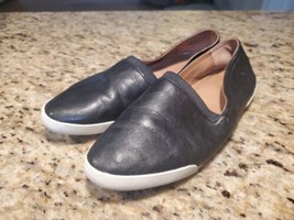Frye Women&#39;s Melanie Slip On Shoe Size 9.5 M Flat Black Leather Casual L... - $58.41
