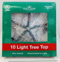 Kurt S. Adler Kurt Adler 7-Inch Multi-Colored Crystal Star Christmas Treetop - £13.10 GBP