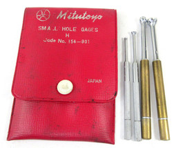 Mitutoyo 154-901 Complete Small Hole Gages Set .2&quot; .3&quot; .4&quot; .5&quot; .125&quot; + R... - $59.35