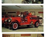 3 American Museum of Fire Fighting Postcards Hudson New York Chemical Truck - $19.78
