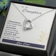 To My Daughter Sometimes Forever Necklace w Message Card - £44.59 GBP+