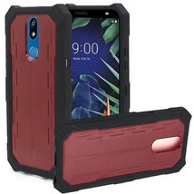 for LG K40 Tough Cosmic Dual Layer Hybrid PC TPU Case RED - £4.69 GBP