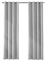 Tektrum Cotton Thermal Insulated Blackout Curtains Drapes 52&quot;x96&quot;, 2 Panels,Grey - £51.86 GBP