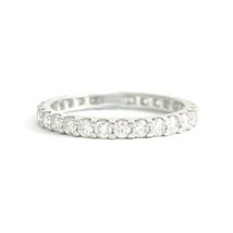 Authenticity Guarantee 
Round Diamond Eternity Ring Wedding Band 18K White Go... - £1,834.18 GBP