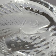 Lalique Concarneau KOI FISH 6” Ashtray  Signed Authentic 6" image 8