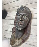 Vintage RELIGIOUS BUST PLASTER  18”x 10” Arabic ? Wall Hang - $296.01