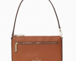 Kate Spade Leila Convertible Wristlet Brown Pebbled Leather K6088 NWT $1... - $54.44