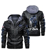 Titans Tennessee Leather Bomber Hoodie, Full-Zip Fan Jacket - $153.55 CAD+