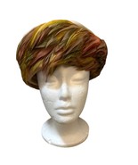 Vintage Evelyn Varon exclusive made in USA feather trim hat - $64.71 CAD