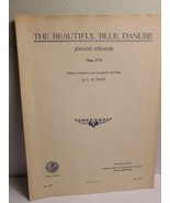 The Beautiful Blue Danube Piano Arrangement Sheet Music (1937) - $6.99