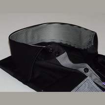 Men Shirt J.Valintin Turkey Usa Egyptian Cotton Axxess Style 6001 black image 3