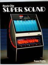 Rockola 490 Super Sound Jukebox Flyer Original Phonograph Music 1984 Fol... - $28.98