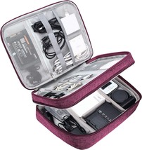 Electronic Bag Travel Cable Accessories Bag Waterproof Double Layer Elec... - £31.46 GBP