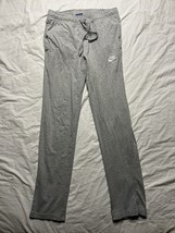 Nike Joggers Mens Small Gray Sportswear Clubs Pants Pockets Open Hem 804... - $25.00