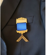 Master Jewel for Masonic Collar Regalia gold plated Freemasonry - $39.50
