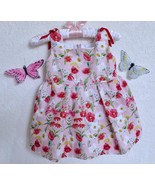 Vintage Mayoral Baby Dress 6M Poppy Tulip Daffodil Floral PInk Red Valen... - £11.15 GBP
