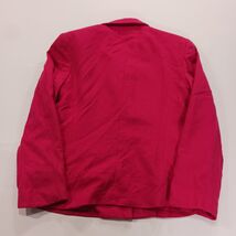 Talbots Petites Women's Red Worsted Wool Closed Pockets Blazer Jacket Size 2P image 2