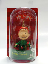 P EAN Uts Linus CLIP-ON Bobblehead Red Arch Christmas Tree Ornament - $12.88