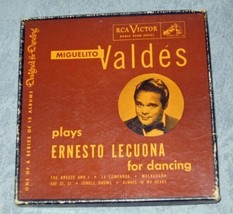 Miguelito Valdes Plays Ernesto Lecuona For Dancing 3x45RPM Records Box S... - $17.82