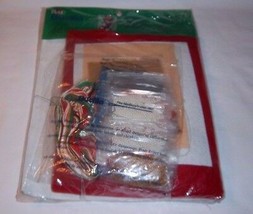 Jolly Beaded Santa Christmas Stocking Kit BUCILLA 18&quot; NEW Felt Applique - $32.13
