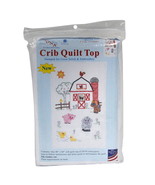 Jack Dempsey Needle Art Farm Friends Crib Quilt Top - $36.98 CAD