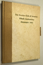 1963 souvenir program book GARDEN CLUB of AMERICA 50th Anniversary- Phil... - £55.85 GBP