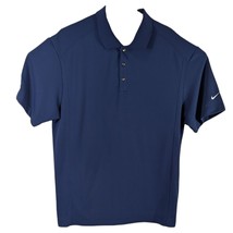 Nike Golf Polo Haydon Construction Size XL Navy Blue Solid Embroidered - $39.19 CAD