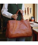 Large Genuine Leather Laptop Tote Bag for Women  Vintage Cowhide Shoulde... - $280.00
