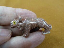 (Y-TIG-15) little red TIGER figurine SOAPSTONE PERU stone statue I love ... - €7,66 EUR