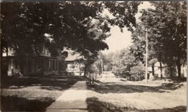 RPPC Residential Street View Dirt Road Houses Hitching Posts Postcard I27 - £6.30 GBP