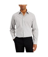 Club Room Men&#39;s Regular Fit Check Print Dress Shirt M 15-15 1/2 B4HP - $13.49 CAD