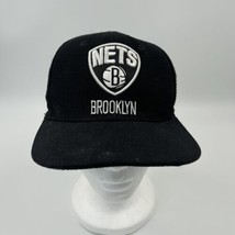 NBA Brooklyn Nets Adidas Adult Adjustable Fit Structured Black Cap Hat - £13.18 GBP