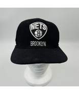 NBA Brooklyn Nets Adidas Adult Adjustable Fit Structured Black Cap Hat - £13.18 GBP