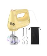 Electric Hand Mixer with Stainless Steel Whisk, Dough Hook Attachment an... - $31.92 CAD